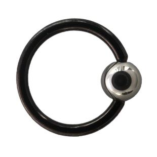 新款乳环包邮黑色穿刺饰品阴环横穿孔日韩版朋克钛钢PA环卡球圆环