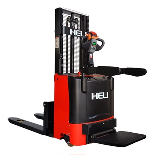 合力堆高车全电动叉车1.5/2T步行站驾式升降堆垛车液压仓储装卸车