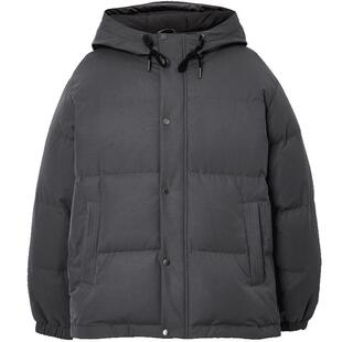 杰克琼斯短款云朵泡芙羽绒服男冬排骨连帽绒感保暖防寒服外套男装