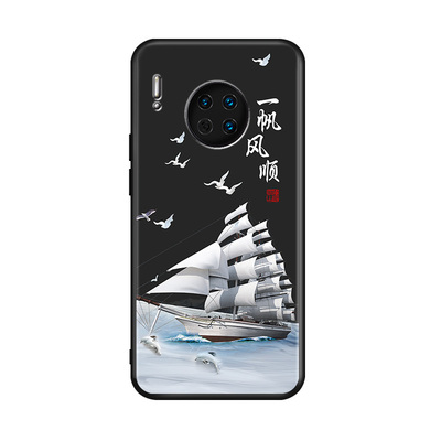 luckrider适用于华为mate30手机壳tas-al00全包防摔huawei文字风mata30小众ins超火tas-an00国潮风mate30e经
