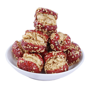 人和仙白芝麻枣夹核桃500g红枣狗头枣干果孕妇零食营养健康孕期