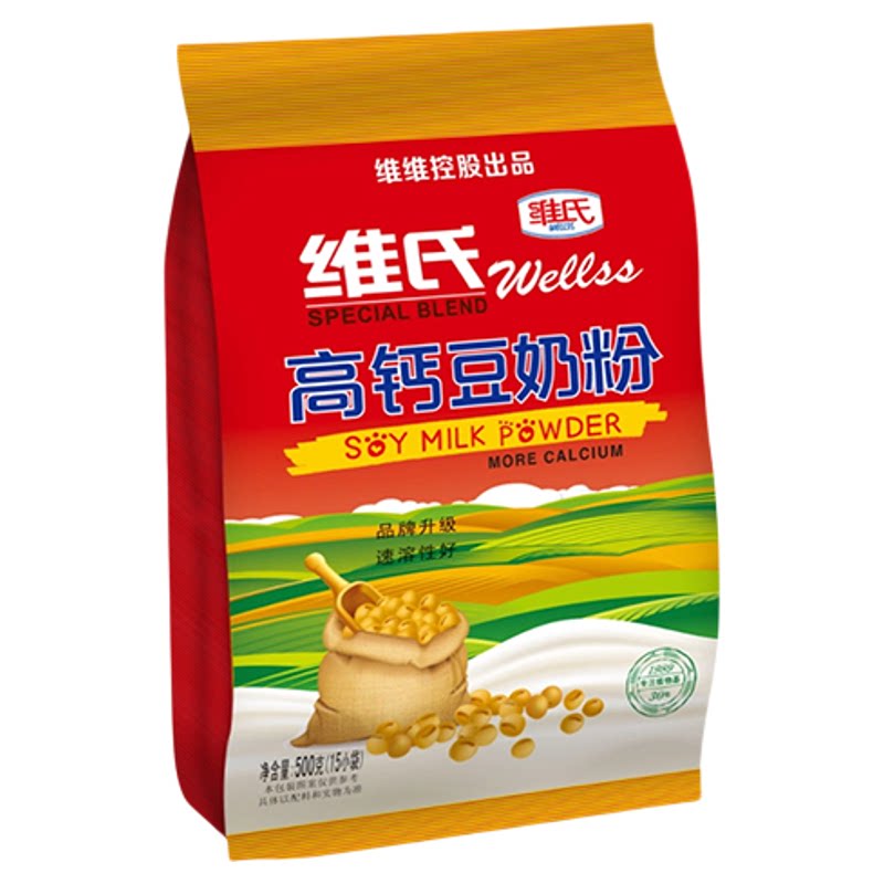 维维控股维氏高钙豆奶粉早餐健康营养补钙学生老人速溶冲饮品代餐