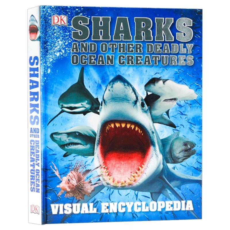 DK视觉百科全书 鲨鱼和其他致命的海洋生物 英文原版 Sharks and Other Deadly Ocean Creatures 图解科普百科读物 精装英文版