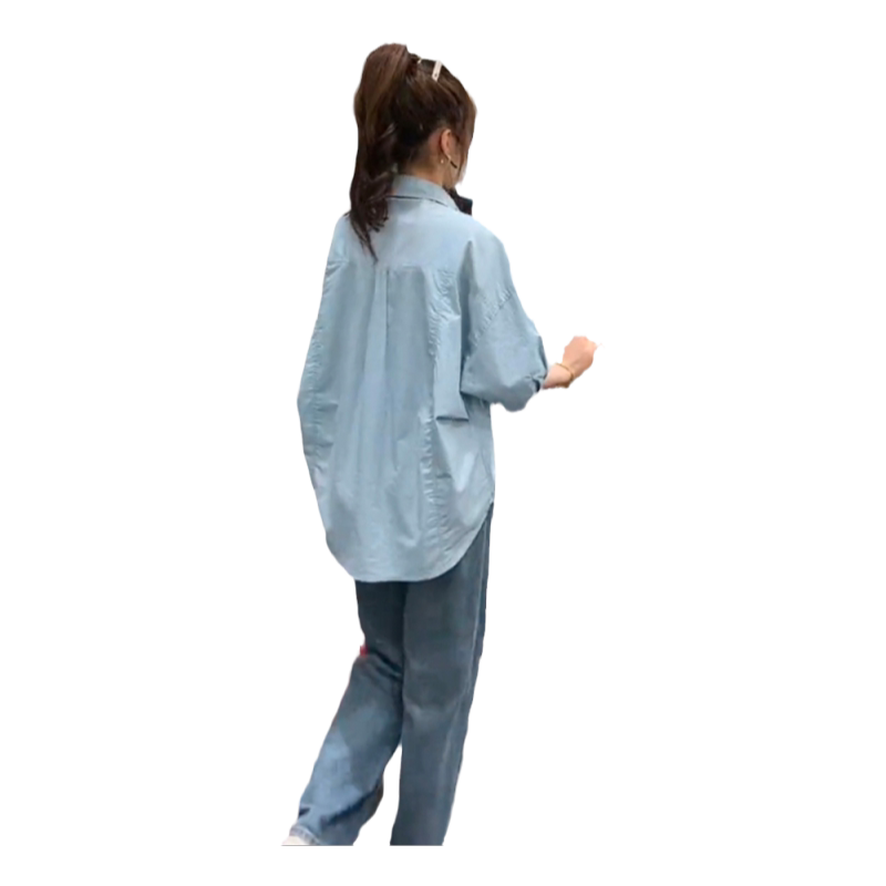2026春夏新款衬衣设计感小众别致显瘦休闲防晒薄款五分袖衬衫女潮