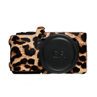 【野性派】cam·in 相机保护套 理光GR3马毛皮款手工真皮保护壳 GR4微单底座套子GR3X HDF复古创意豹纹相机包