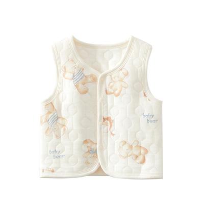 小聪熊婴儿衣服纯棉秋冬保暖马甲