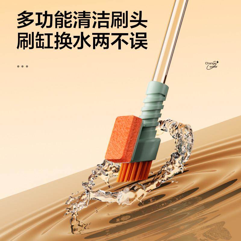 鱼缸换水神器清洗沙吸便器手动抽水虹吸管非电动小型吸水管换水器