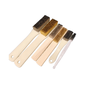 钢丝刷铜丝刷木柄加密加大不锈钢丝刷工业用打磨除锈炉灶清洁刷子