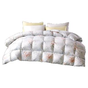 富安娜95白鹅绒冬厚被二合一子母被春秋冬季加厚保暖羽绒被子被芯