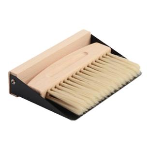 oakliving迷你桌面小扫把簸箕清洁套装榉木窗台灰尘清洁刷键盘