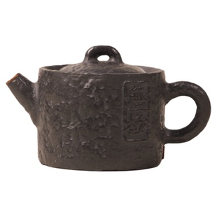 了堂斋紫砂壶无极黑紫砂泡茶壶古朴诧寂风单壶小容量茶具家用