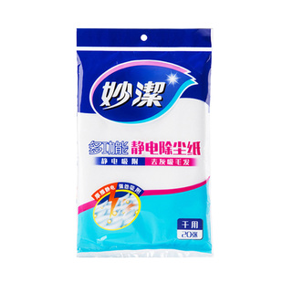 妙洁静电纸除尘纸吸尘一次性拖把纸擦地板无尘纸地拖布吸附毛头发