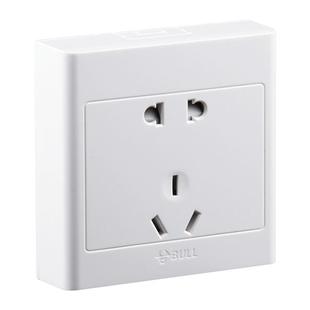 公牛明装插座专用面板墙壁带开关墙上固定插座超薄明线5五孔家用