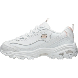 斯凯奇官方outlets 男女同款情侣鞋厚底休闲鞋小白鞋老爹鞋运动鞋