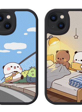 新款小羊皮布布一二手机壳定制任意机型适用iPhone17/16/1514/131211promax红米Note14Turbo4华为Mate80小米
