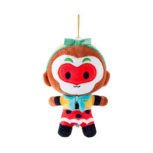 上美影大闹天宫神话豆豆眼孙悟空毛绒公仔挂件玩偶玩具手捂 抱枕