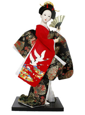 桌面桌面装饰日式和服娃娃