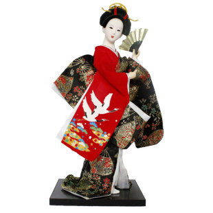 日本人形人偶艺妓绢人和服娃娃餐厅婚庆日式摆件桌面装饰礼品人物