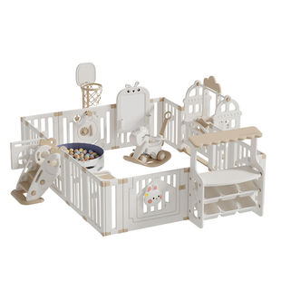 feelkids宝宝游戏围栏婴儿防护栏地上爬行垫儿童室内家用安全护栏