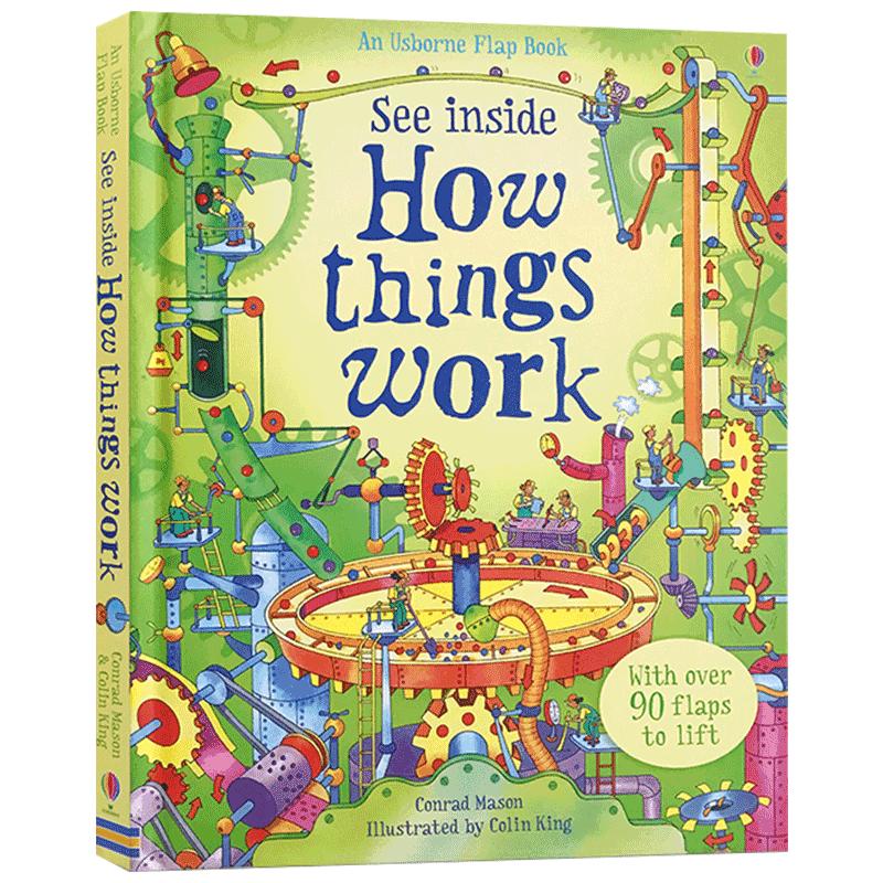万物运转的秘密 英文原版 See Inside How Things Work 偷偷看里面系列 Usborne 儿童英语启蒙早教纸板翻翻立体书 亲子互动