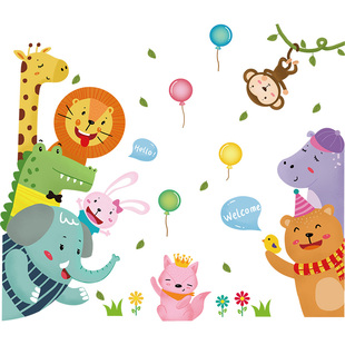 创意双开门冰箱贴纸装饰贴画卡通厨房翻新贴改造可移除贴膜3D立体