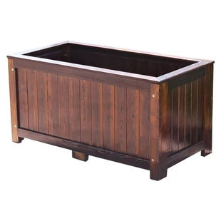 厂家直销露台花箱种菜盆阳台防腐木种植箱花盆大号庭院长方形户外