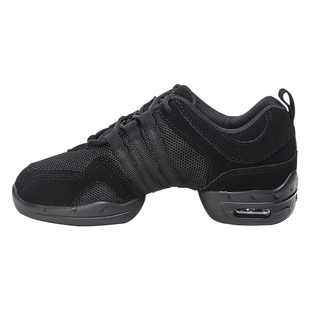 Sansha法国三沙拼接现代舞鞋分底气垫网面运动舞蹈鞋女广场舞鞋