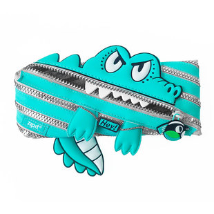 新款ZIPIT鳄鱼笔袋大容量高级怪兽拉链文具袋中小学生创意礼物M