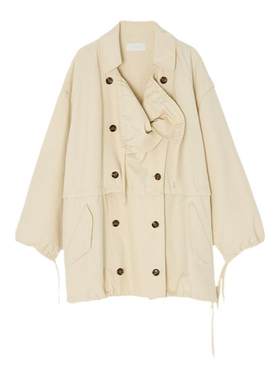 MOUSSY 春季新品英伦风可拆卸多穿短款风衣外套010HAS30-0311