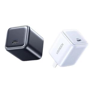 绿联氮化镓20W充电器适用苹果17air16iPhone15promax华为小米手机30W冰速充pd快充插头typec数据线套装充电头