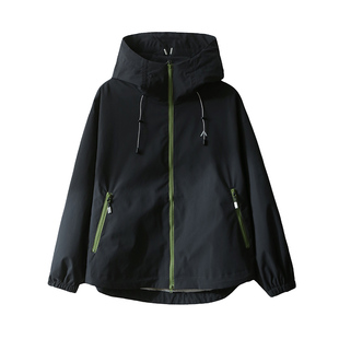 【机能户外！防泼水】春秋情侣款连帽冲锋衣休闲百搭夹克外套上衣
