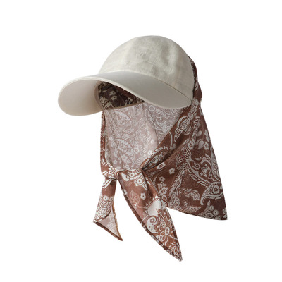 mrduck100%亚麻多功能防晒帽子