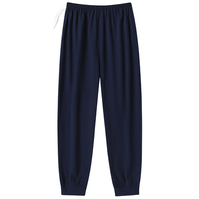 休闲睡裤女纯棉加肥长裤薄款春秋夏季孕妇家居裤大码可调节月子裤