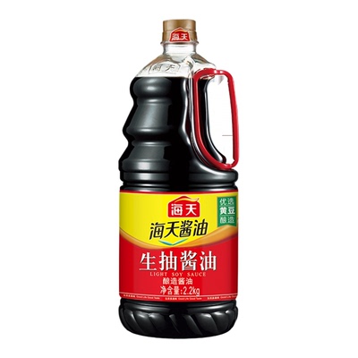 海天生抽酱油2.2kg优选黄豆酿造家用炒菜