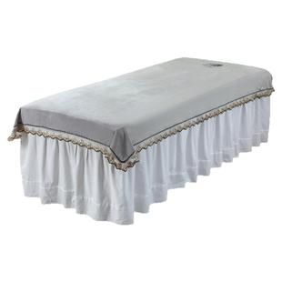 美容院铺床大毛巾开带洞美容床专用浴巾推拿按摩理疗店床单巾吸水