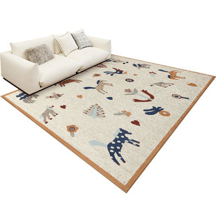 赛波斯小马乐园儿童地毯无胶防水抑菌小房间温馨布置卧室2026新款