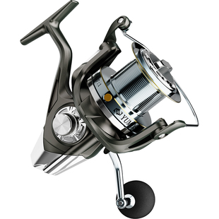 锚鱼轮远投专用纺车轮无间隙海竿锚杆海钓全金属线杯10000型鱼轮8