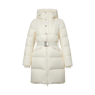 AIMISS爱美斯2025新款90白鹅绒羽绒服显瘦中长款立领羽绒服女冬季