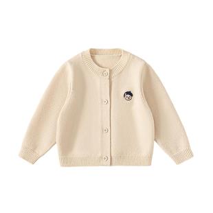 【泰迪熊系列】INSbobo儿童毛衣2025春秋新款男童针织衫女童外套