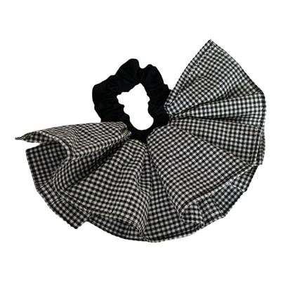 显脸小双层纯棉裙摆发圈