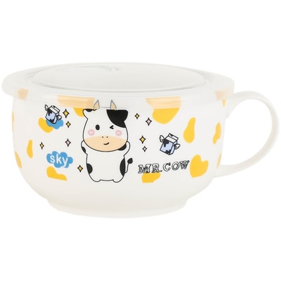 陶瓷微波炉可用治愈泡面碗带盖