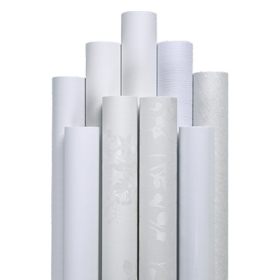 哑光白色墙纸家具全包防潮提亮