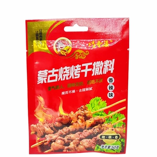 巧香婆蒙古烧烤干撒料香辣味50克 原味家庭烤调料烧烤料 去腥解腻