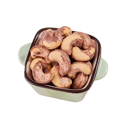 带皮大腰果仁500g原味盐焗紫皮新货越南特产坚果干果年货零食批发