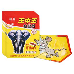 王中王粘鼠板强力粘鼠胶超强加厚老鼠贴粘大老强力粘鼠板胶黏鼠板