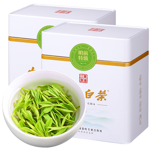 2025新茶安吉白茶特级3A明前嫩芽官方旗舰店正品茶叶礼盒罐装250g