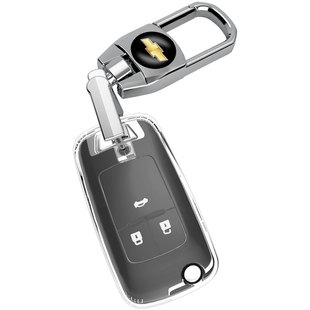 适用雪佛兰钥匙套科沃兹迈锐宝科鲁兹创酷科鲁泽赛欧汽车透明壳包