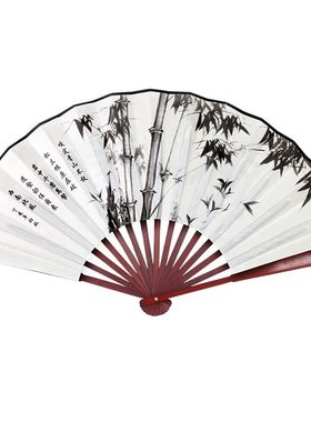 古风折叠定制绢布扇子男生霸气