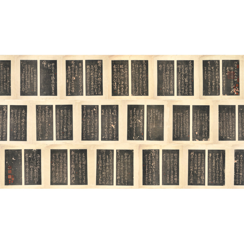 颜真卿三表真迹高清仿古书法字画碑帖真迹复制品微喷宣纸装饰画