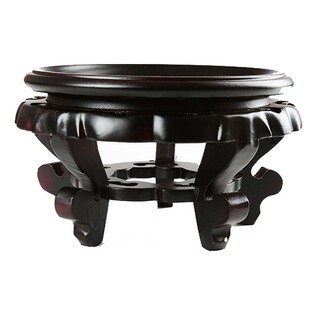 天然葫芦水晶球底座实木质摆件底托花盆底坐篮球摆架